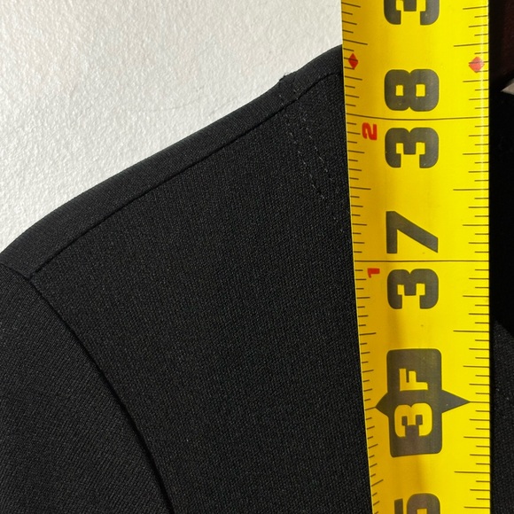 Eileen Fisher Large Black Layer Silk Long Sleeve Tunic Button Ballet details - Picture 7 of 10